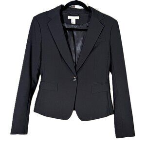 H&M Black Fitted Blazer Size 8
